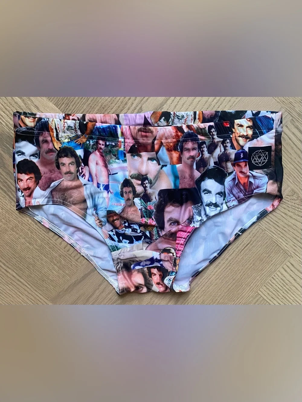 Men's Tom Selleck  Novelty Swim Briefs